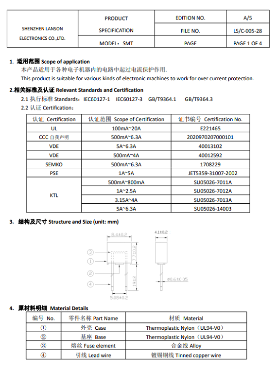 SMT T3.15A资料